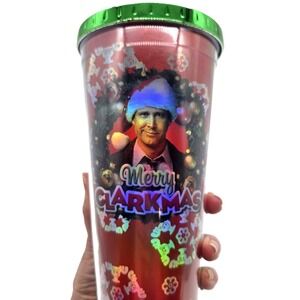 Merry‎ Clarkmas Christmas Vacation Foil Insulated Tumbler Cup 20 oz NEW